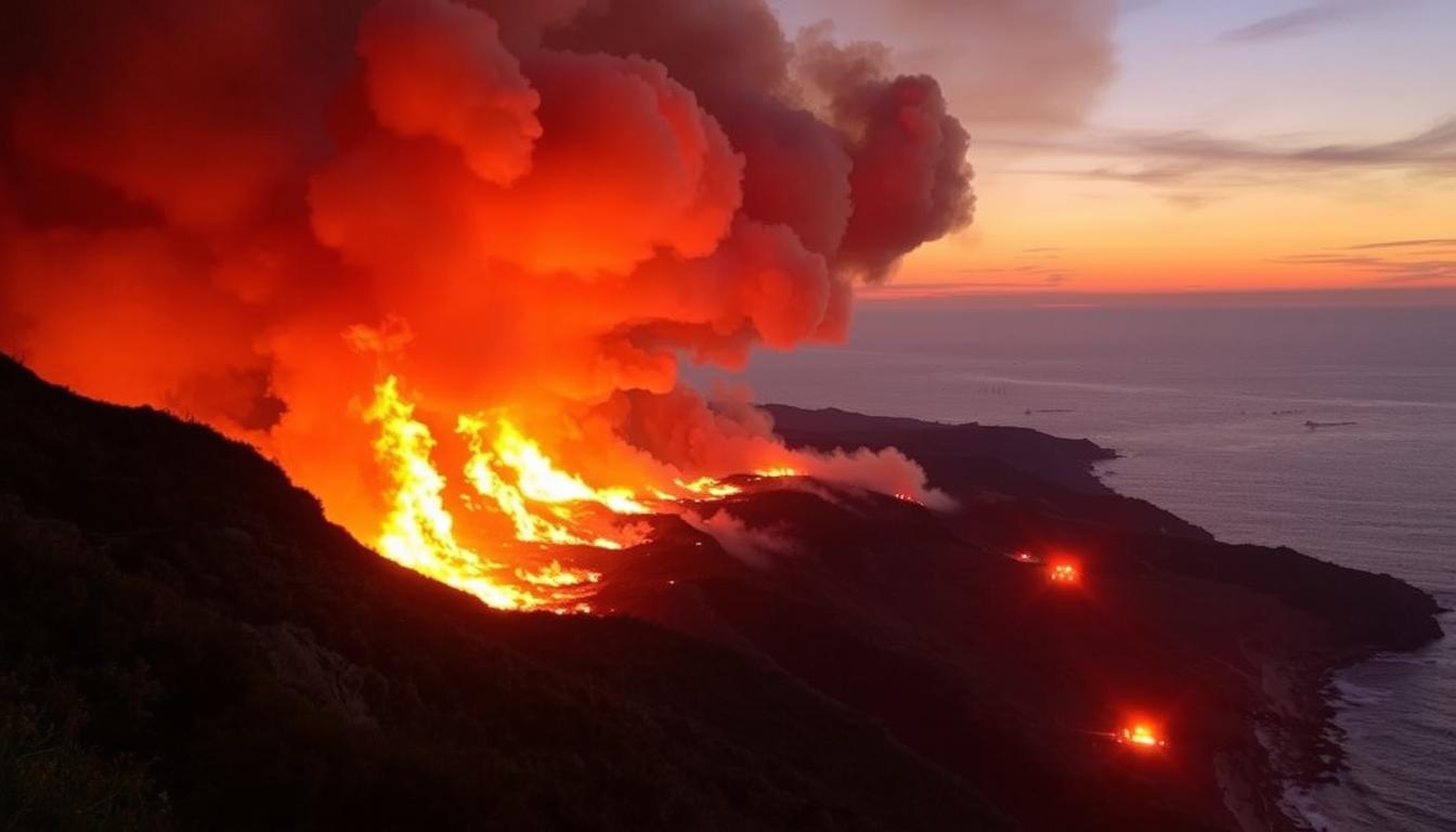 Franklin Fire Prompts Malibu Evacuations Amid Red Flag Alert