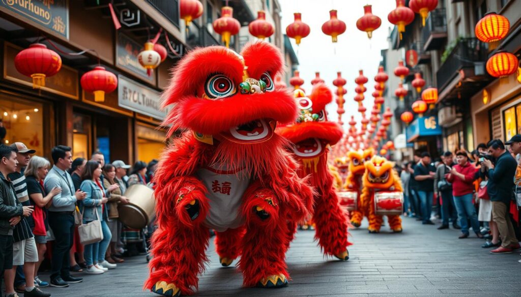 lion dances